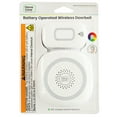 thumbnail image 2 of HomeZone Battery Operated Wireless Doorbell, Model ES01063B, 4.92 in Width, None - Smart System, 2 of 7