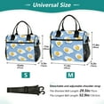 thumbnail image 4 of FORMRS Insulated Lunch Bag Unisex Large Capacity with Shoulder Strap, Playful Fried Eggs, 4 of 6