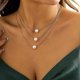 thumbnail image 2 of Fashion Multi-layer Pearl Chain Pendant Necklace Choker Charm Women Jewelry Gift---Product code 45471, 2 of 5