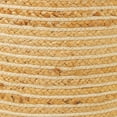 thumbnail image 7 of REDEARTH · Cylindrical Pouf Foot Stool Ottoman - Jute Braided Pouffe Poof Sitting Footrest for The Living Room, Bedroom, Nursery, Patio, Lounge & Other Rooms in The Home (16"x16"x16"; Natural Ivory), 7 of 7