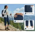 thumbnail image 5 of Rosvigor Womens Hiking Capri Pants High Waisted Drawstring Cargo Pants Women Quick Dry Capris Athletic Lounge Travel Trousers, 5 of 7