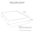 thumbnail image 5 of Box Base Cama King Size Beige Claro Dicasa Colt, 5 of 5