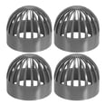 thumbnail image 1 of Uxcell 4.3 Inch (110mm) Fish Cover Permeable Cap, 4Pcs Aquarium Guard, Gray, 1 of 6