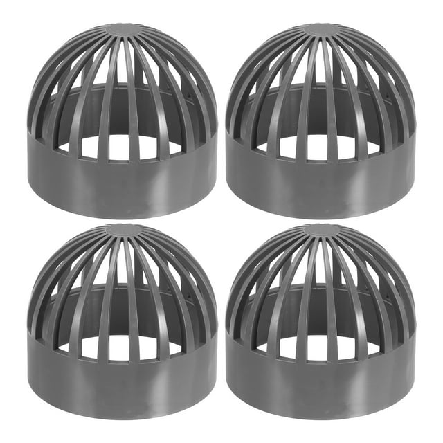 Uxcell Couvercle de Poisson 4.3 Pouces (110mm) Capuchon Perméable, 4 Pcs Protection Aquarium, Gris