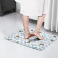 thumbnail image 4 of Pug and Footprints Flannel Non Slip Door Rugs,Washable Door Mats Indoor,Decorative Door Mats,Dirt-Resistant and Absorbent Doormat for Entrance,Bedroom,Kitchen,Bathroom,31.5x17in(80x43cm), 4 of 4