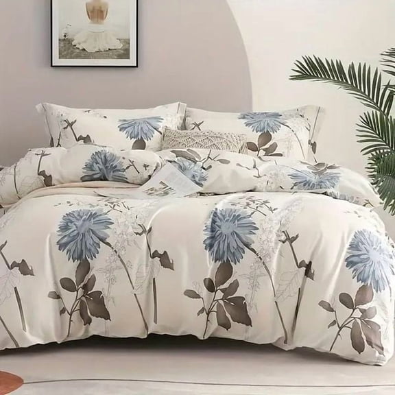 Big Flower Duvet Cover Queen