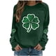thumbnail image 2 of RKSTN Women's St Patrick's Day Sweatshirt Plus Size Crewneck Irish Gift St Patricks Luckys Shamrocks Graphic Print Hoodless Sweatshirts Top Womens Casual Round Neck Loose Fits Long Sleeve T Shirts, 2 of 5