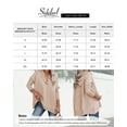 thumbnail image 6 of Sidefeel Womens Fashion Hoodies Sweatshirts Casual Long Sleeve Button Up Hooded Tops, 6 of 7