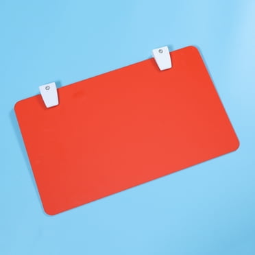 Desk Divider 1PC Office Desktop Partition Acrylic Test Baffle Acrylic Screen Dividing Board Practical Desktop Partition Board for School Office Use (Tangerine)