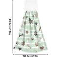 thumbnail image 3 of SKYSONIC Dog Paw Pattern 2Pcs Kitchen Hanging Towel Set Hand Hanging Towels with Hanging Loop, Absorbent Bathroom Hand Towel Soft Thick Dish Cloth Dry Towel for Kitchen Bathroom, 12"x17", 3 of 6