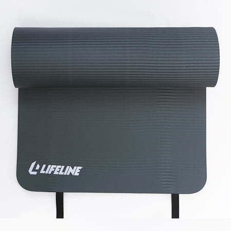 UPC: 0816142019318 | Lifeline Fitness Exercise Mat Pro – Extra Thick – Double-Sided with 5/8  Dual Texture Foam for Pilates  Stretching and Bodyweight Training