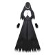 thumbnail image 2 of 1 juego de disfraz clásico de monja hechizante para Halloween para mujer Negro S, 2 of 9