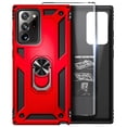 thumbnail image 1 of For Samsung Galaxy Note 20 Ultra Case with HD Film Screen Protector (Full Coverage), Nagebee Military Armor [Magnetic Ring Holder & Kickstand] Shockproof Protective Cover (Red), 1 of 5