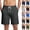 16# Dark Gray, variant on Mens Shorts Elastic Waist Drawstring Knee Length SweatShorts with Pockets Athletic Basketball Short Dark Green XXL