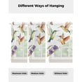 thumbnail image 4 of Spring Floral Swag Valances for Windows, Birds Summer Botanical Flowers Pastoral Rod Pocket Sheer Valances for Small Windows, Swag Toppers Light Filtering for Kitchen Living Room 2 Panels 28''x36'', 4 of 6