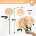 thumbnail image 2 of Artificial Chrysanthemums Flowers Ball Flowers, Fake Mums Flowers Silk Plants for Home Decor Indoor Floral Arrangement Table Centerpiece (, Champagne), 2 of 5