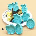 thumbnail image 2 of Molde para galletas de conejo de pascua, cortador de galletas de conejo de dibujos animados en 3D, Fondant, sello en relieve, decoración de pasteles DIY, herramienta para hornear, 4 piezas por juego, 2 of 4