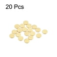 thumbnail image 3 of Uxcell Brass Stamping Blank Round Metal DIY Tag 6mm Dia 1mm Thick for Craft, Pendant Decoration, Pack of 20, 3 of 7