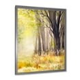 thumbnail image 2 of Designart 'Bright Sunshine Through The Yellow Forest Trees II' Traditional Framed Art Print, 2 of 4