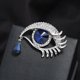 thumbnail image 1 of Broche de diamantes de imitación con forma de lágrima de Ángel de calidad superior, bufandas cubiertas, Clip para chal para mujer, azul, 1 of 2