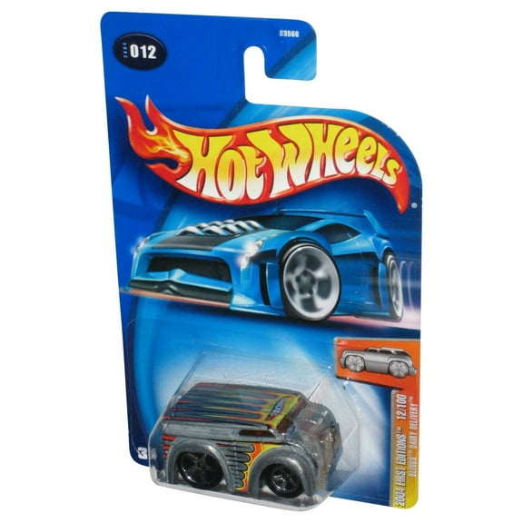Hot Wheels 2004 First Editions 12/100 Blings Silver Dairy Delivery Toy Car #012