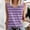 Purple, variant on ITSAME Womens Tank Tops, Sleeveless Striped Crew Neck Summer Loose Fit Blouse White M