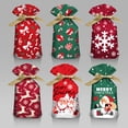 thumbnail image 5 of 5/10pcs New Year 2022 Candy Bag Santa Gift Bag Snowflake Crisp Drawstring Bag Merry Christmas Decorations for Home Noel Present, 5 of 5