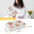 thumbnail image 5 of Cupid Portable PU Leather Jewelry Organizer Stand Display Case Earring Organizer with Removable Compartment, 5 of 6