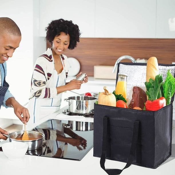 Rirool Reusable Insulated Cold Food Delivery Grocery Shopping Bags