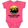 thumbnail image 3 of Inktastic Yellowstone National Park with Bear Mountains and Trees Cricle Boys or Girls Baby Bodysuit, 3 of 5