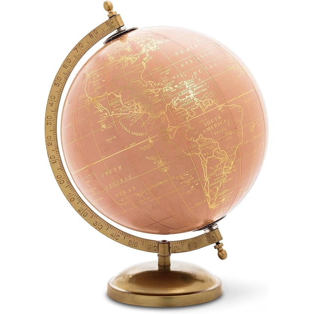 Abbott 57-LATITUDE-01 Collection Globe On Stand, pink