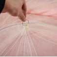 thumbnail image 6 of Danhjin Bed Canopies Mosquito Net for Bed with Frame, Canopies Bed Mosquito Netting for Bedroom, Breathable Clear Wedding Romantic Bedroom Decor, 7.54ft, 6 of 7