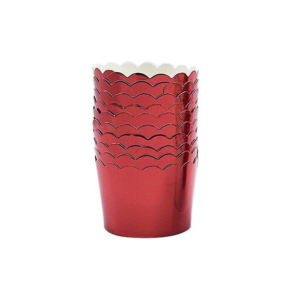 5*4,5 (pequeño) 50 Uds taza para muffins de luz roja, bandeja para pasteles de horno de alta temperatura, taza para muffins taza de papel para hornear pasteles esquí esquí Gafas de esquí