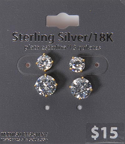 Round Diamond Stud Earrings (1 Ct. Tw.) In 18K White Gold - Foto 8