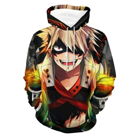 My Hero Academia Katsuki Bakugo Hoodie Unisex 3d Novelty Hoodies Graphic Hoodies Pullover Sweatshirts For Men Women Teen S