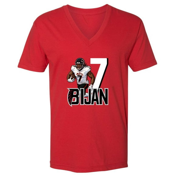 MENS V NECK Bijan Robinson 7 Atlanta Shirt T-Shirt