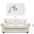 thumbnail image 3 of Empire Art Direct Blanco Mare Horse Frameless Free Floating Tempered Glass Panel Graphic Wall Art, 48" x 32" x 0.2", Ready to Hang, 3 of 9