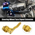 thumbnail image 2 of Car Turn Signal Extension Steering Wheel Extension Turn Rod Position Up Kit Rod Extension Gold Tone 2pcs, 2 of 6