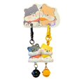 thumbnail image 2 of 1 Pair Keychain with Bell Cartoon Dog Shape Magnetic Design Key Chain Keys Bags Phones Small Items Accessories, 2 of 8