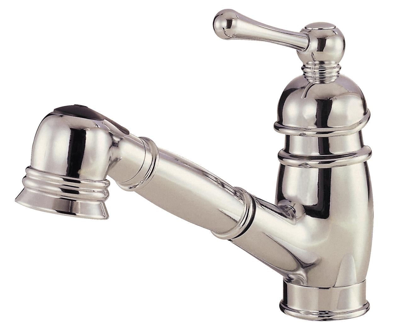 Danze D457614SS Opulence Single Handle Pull Out Kitchen Faucet