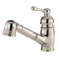 Danze D457614SS Opulence Single Handle Pull-Out Kitchen Faucet with SnapBack® Retraction, Stainless Steel