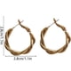 thumbnail image 5 of Sonducket Pendientes de plata de ley para mujer, pendientes de aro retorcidos, pendientes de aro hipoalergénicos, regalo para mujeres y niñas Ropa, zapatos y accesorios Miscelánea Plata, 5 of 6