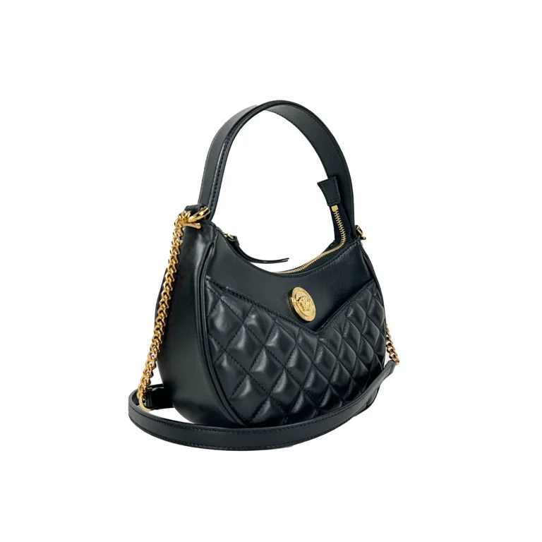 ショルダーバッグ・ポシェット VERSACE Women Shoulder Bags 10183021A131711B00V BLACK VERSACE JEANS COUTURE women shoulder bag black: Handbags