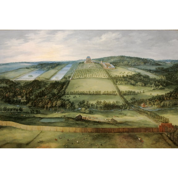 24x36 gallery poster, Castle of Mariemont by Jan Bruegel the Elder