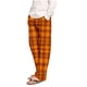 thumbnail image 1 of Pantalones de pijama largos de poliéster para hombre, informales, holgados, con estampado de vendaje y cuadros deportivos., 1 of 4