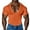 Orange Short Sleeve for Men, variant on Men's Short Sleeve V Neck Tee Form-Fitting Fabric Moisture Wicking Casual Gym Activity Wear Black L