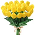 thumbnail image 2 of 10PCS Tulips Artificial Flowers Real Touch Fake Tulips Fake Flowers for Decoration 13.5" Faux Tulips Faux Flowers Bulk Artificial Tulips Flowers for Vase Centerpieces Home Wedding Bouquet, 2 of 7