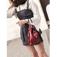 thumbnail image 4 of YOUI-GIFTS Women Glitter Handbag Crossbody Bag Sequins Drawstring Bucket Shoulder Bag, 4 of 8