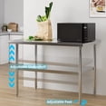 thumbnail image 3 of Garvee Stainless Steel Work Table, 36 x 24 x 34", 2 Tiers,  Food Prep Worktable, Silver, 3 of 9