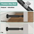 thumbnail image 3 of KOLAKO Door Stopper, Door Stops for Wall, Spring Doorstop, Black Door Holder with Rubber Bumper, 4.4 inch, 1 Pack, 3 of 8